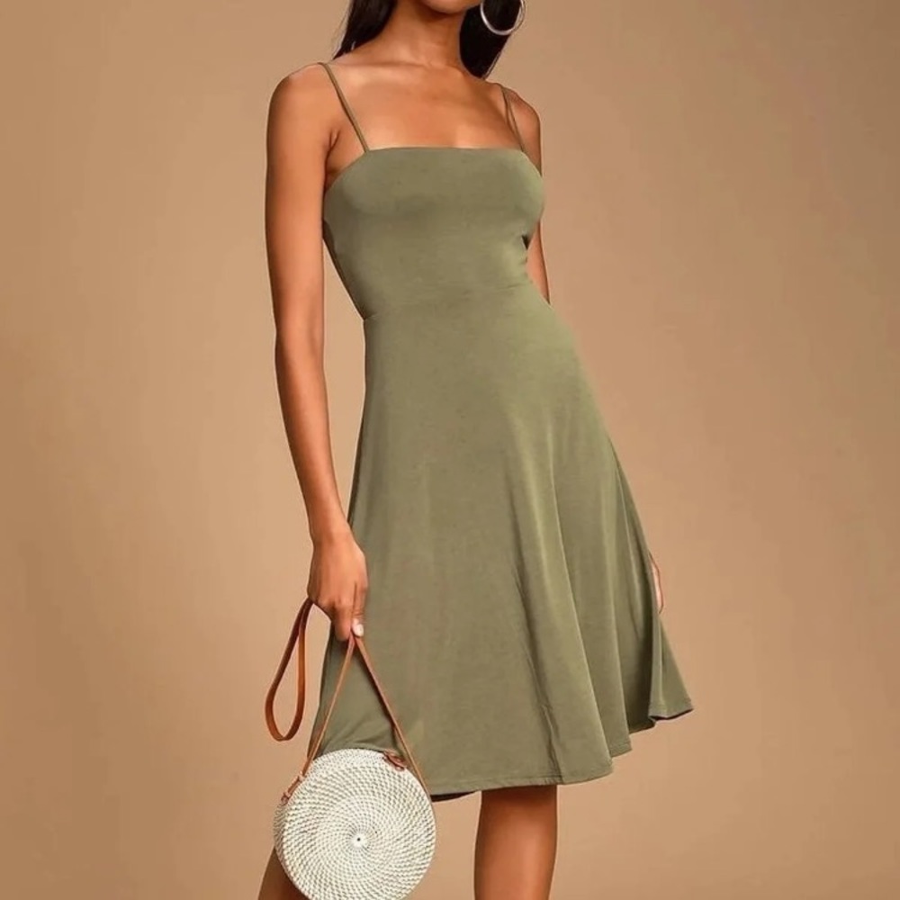 Lulus Olive Green Dress